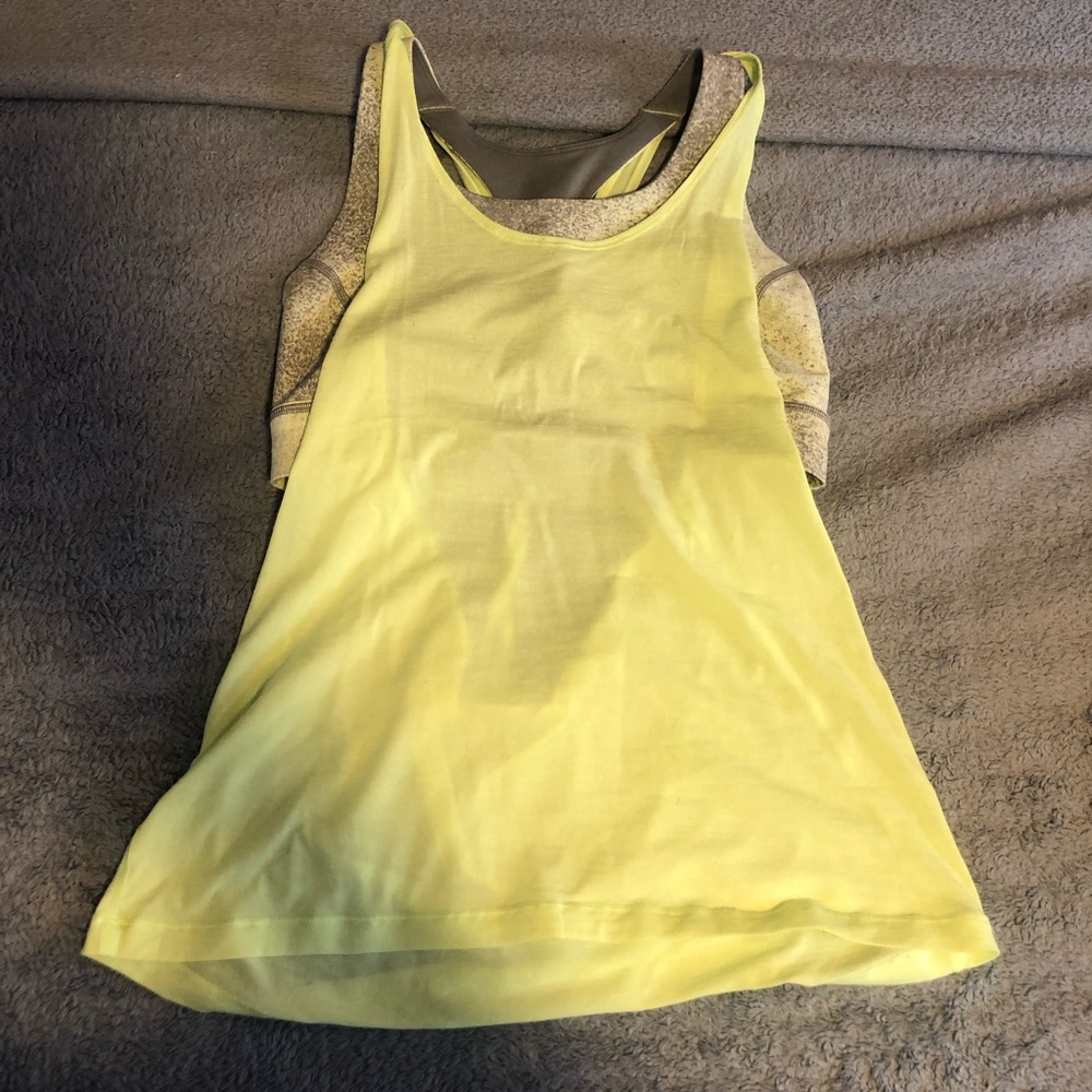 Lululemon Tank Top & Sports Bra (Attached)